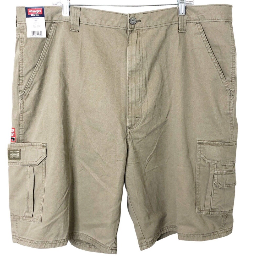 Wrangler Originals NWT Men's Premium Fabric & Wash Loose Fit Cargo Shorts 42